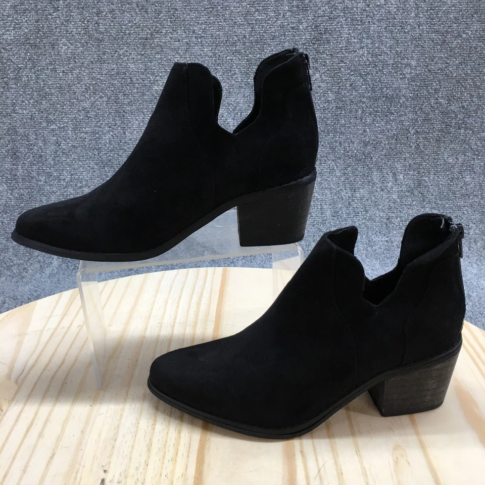 Pierre Dumas Botines Mujer 6 Puntera Almendra Sin Cordones Tacón Bloque Informal Gamuza Foto 3 de 4