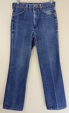 Vtg Wrangler Jeans Men  s Actual 31x29.5 Tagged 33x36 936DEN Blue Denim USA