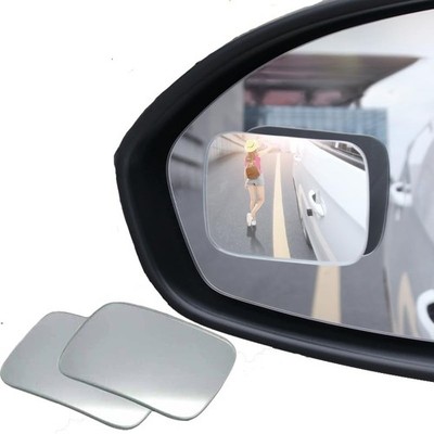 360-Degree Adjustable Frameless Blind Spot Mirror, HD Glass Convex Rectangle