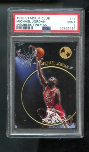 1996-97 Topps Stadium Club Members Only 55 #41 Michael Jordan PSA 9 Graded Card