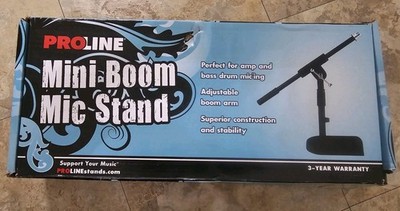 Proline Mini Boom Mic Stand Heavy Die Cast MS112BK w/Box