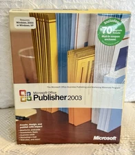 Microsoft Office Publisher 2003 Full Version w/ 3 Product Keys & License