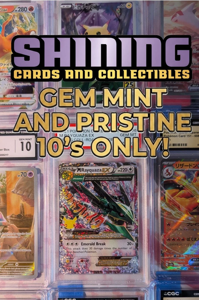 Pristine and Gem Mint 10 Slabs ONLY with Waz!