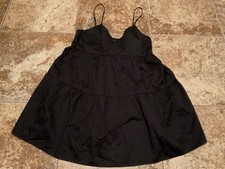 STILLWATER SLEEVELESS BLACK MINIDRESS (SIZE L )