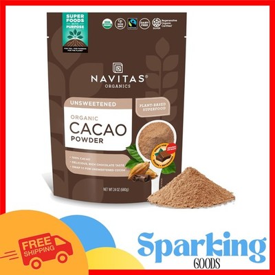 Organic Regenerative Cacao Powder - Ethical 24oz Cocoa Substitute, Gluten-Free