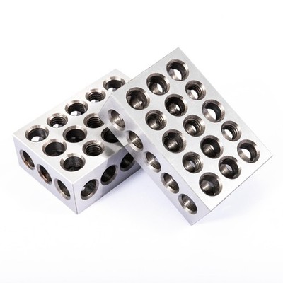 2 PCS 1x2x3 Inch Precision Hardened Steel 123 Blocks Setup Tool Set