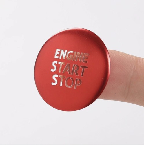 For Hyundai Santa Cruz 2022-2025 Red Aluminum Interior Start Stop Button Cover - Picture 6 of 8