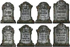 Tombstone Cutouts Haunted House Carnival Halloween Party Hanging Decoration
