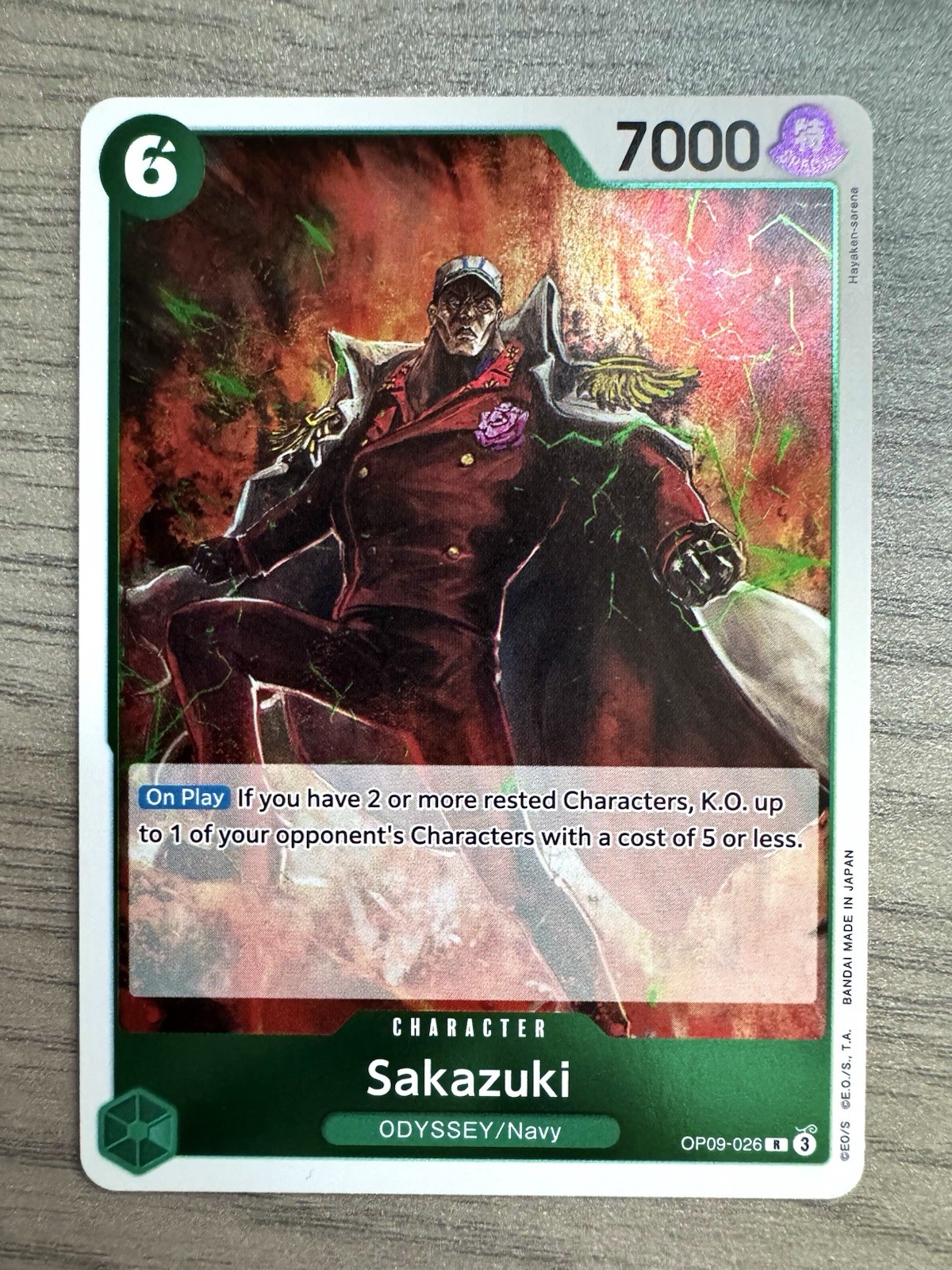 Sakazuki OP09-026 Emperors in the New World Foil