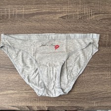 Victoria  s Secret Medium Gray Cotton Stretch Halloween Bikini Panties