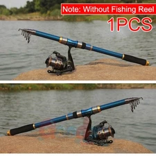 Professional Carbon Fiber Telescopic Fishing Rod Travel Spinning Rod Pole 2.1m