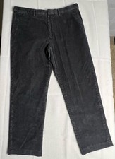 Lands End Pant Men s 38 Traditional Fit Corduroy Dark Gray 38x28