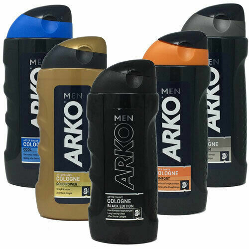 Arko Aftershave Cologne, 3 Scents, Gold Power, platinum, Cool, Comfort