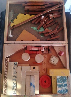 ANCIEN JEU JOUET construction en bois Château HEROS W. Germany 441 Vintage 80's EUR 19,90