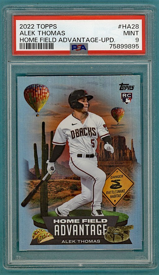 2022 Topps Alek Thomas Home Field Advantage Update #HA28 PSA 9!  Diamondbacks!