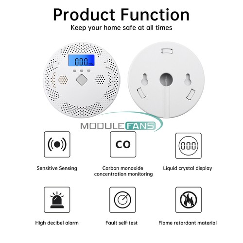 Tuya WIFI Intelligent CO Kohlenmonoxid Gassensor Detektor Alarm LCD Digital - Bild 11 von 22