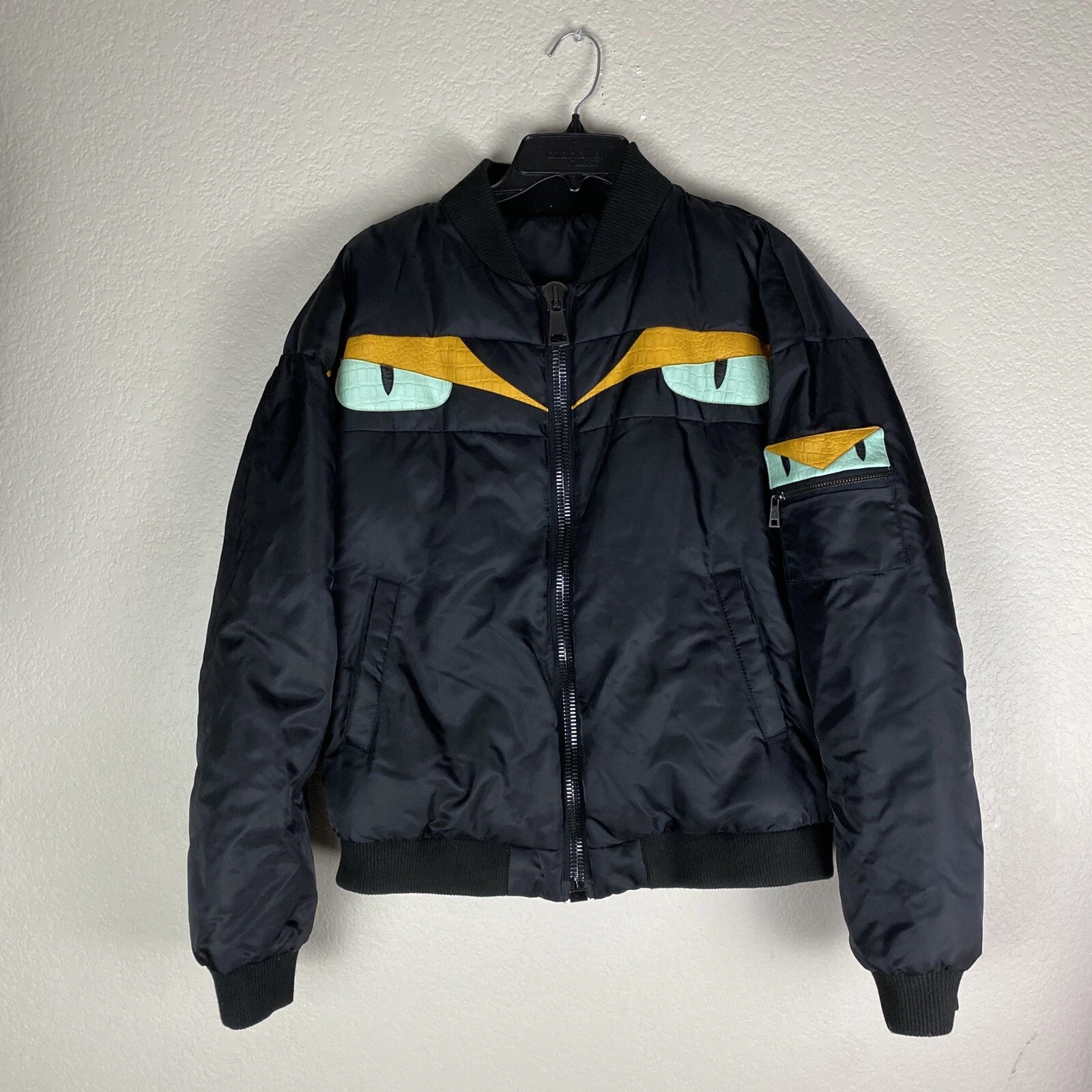 Giacca Bomber Prade Italy Fendi Stile Occhi di Mostro Rara