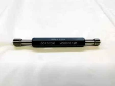 NEW M8  X  1.0  6H METRIC THREAD PLUG GAGE 8.0 1  GO NO GO P.D.'S= 7.350 & 7.500