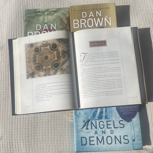 Dan Brown 2 Special Illustrated Collectors Editions Plus 2 Other HB Books - Picture 3 of 11