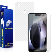 ArmorSuit Google Pixel 3 XL Screen Protector White Carbon Fiber Skin USA