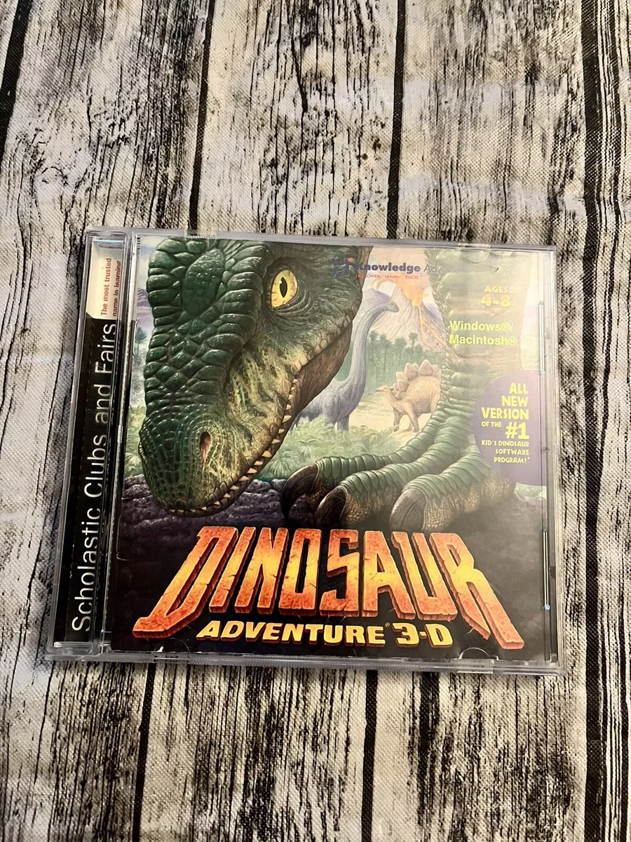 VINTAGE PC GAME/SOFTWARE~ Dinosaur Adventure 3-D Ages 4-8 Years