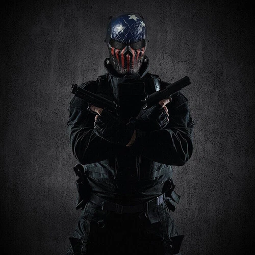 Equipo táctico Airsoft Paintball cara completa combate cráneo juego máscara proteger exterior - Imagen 3 de 30