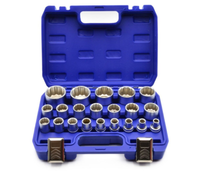 "Nuss-StecknüSse Vielzahn 12-Kant 1/2\" Multi-SteckschlüSsel-Set 21-Tlg. 8-36Mm"