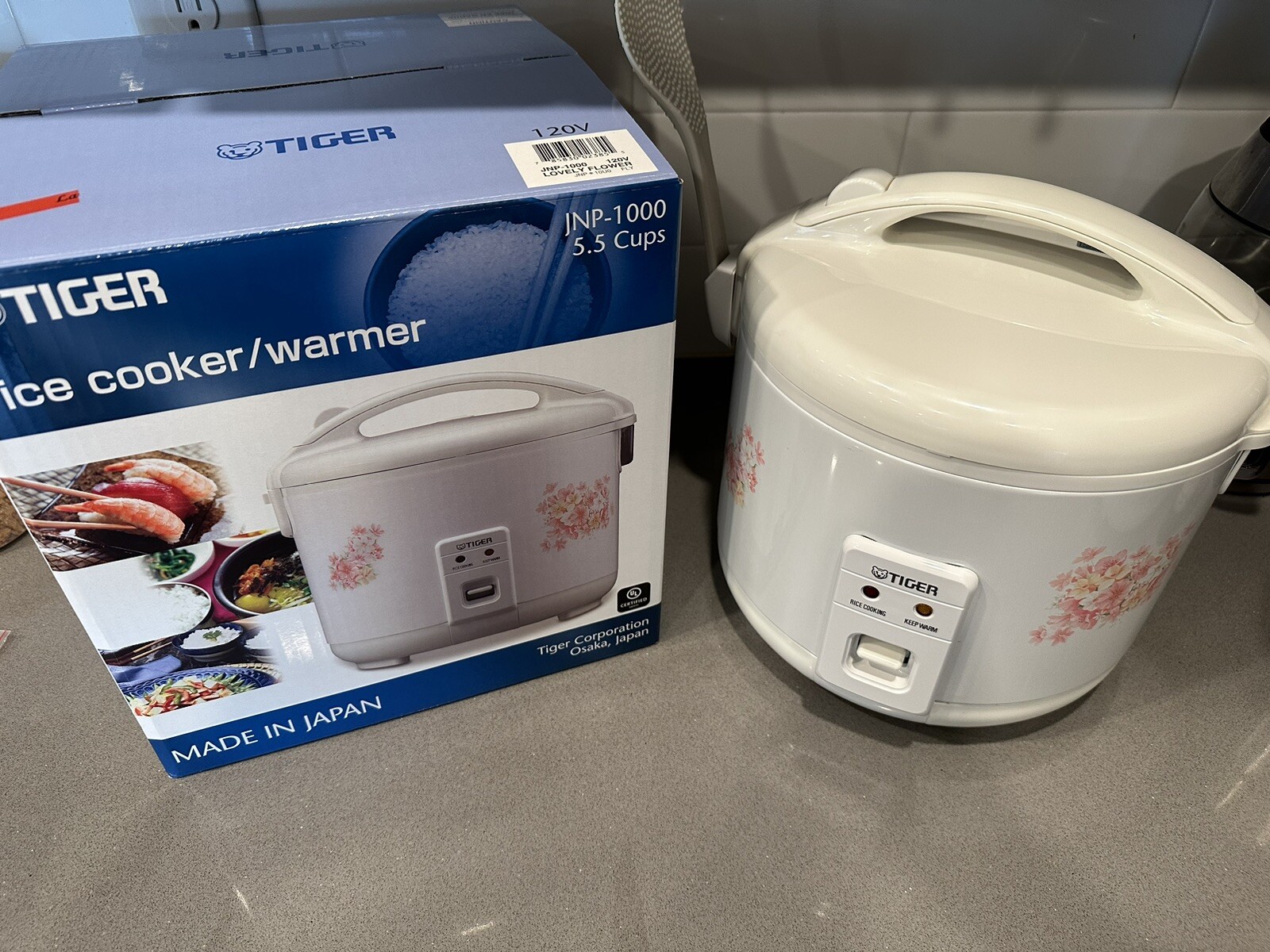 Tiger JNP1000FL 5.5Cup Rice Cooker and Warmer,1.3 Liters Pink Floral eBay