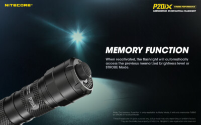 NITECORE P20iX 4000 Lumen USB-C Rechargeable Flashlight with Extra