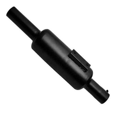Fits For Royal Enfield Classic Reborn 350cc Small Punjab Silencer Black Empty - Picture 7 of 8