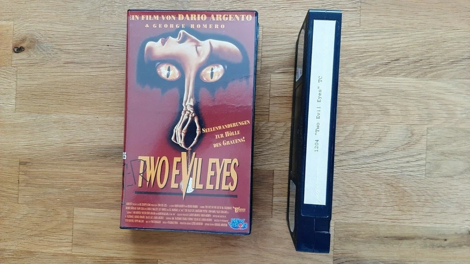 Two Evil Eyes (Dario Argento George Romero Poe Rare German Promo VHS Video 1991) - Bild 3 von 4
