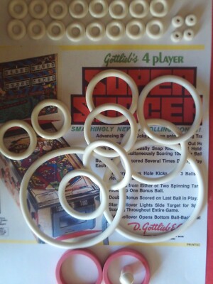 FLIPPER GOTTLIEB-JAMES BOND.KIT ELASTIQUES CAOUTCHOUC -PINBALL RUBBER KIT