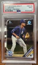 2019 Bowman Draft Chrome 1st First CJ Abrams Baseball Card #BDC85 - Graded PSA 9