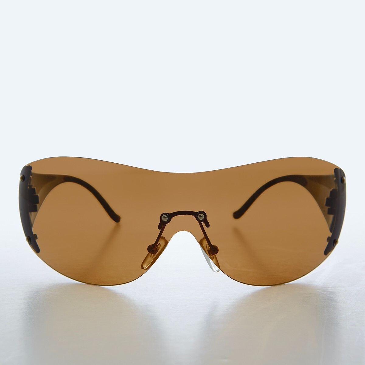 VINTAGE SHADES brown oversized FIT Amazon.com: Brown Gradient Oversize Sunglasses for Women  main image 4