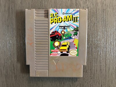 NES R.C. Pro-Am II. Sequel to the popular racing game. Rare and hard to find.