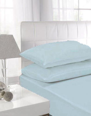 Luxus Aqua Spannbettlaken T200 Hotelqualität Ägyptische Baumwolle Spannbettlaken