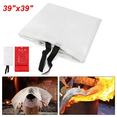 Fire Blanket Fire Suppression Blankets for Kitchen Energency Safety 39''x39''