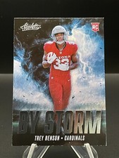 2024 Absolute Football - Trey Benson Rookie RC - BY STORM #BS-TBN CARDINALS MINT