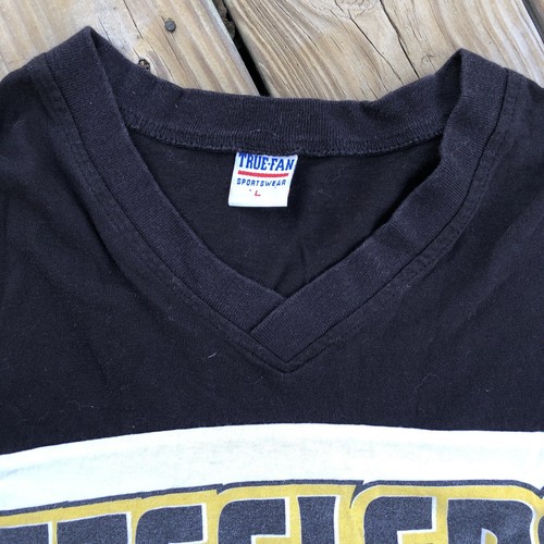 Vintage 1996 NFL Pittsburgh Steelers 3/4 Sleeve V Neck Shirt Mens Size L - Picture 3 of 8
