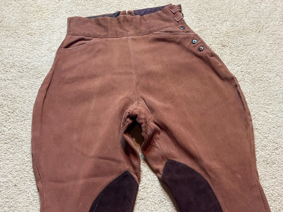 Pantalones de caza ecuestres de mediados de siglo vintage para hombre Pantalones de pantalón XS Foto 3 de 4