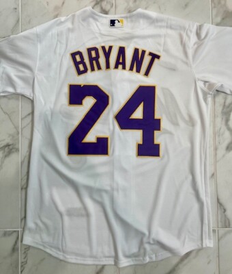 Kobe Bryant Los Angeles Dodgers #8 #24 Adult M L XL 2XL White