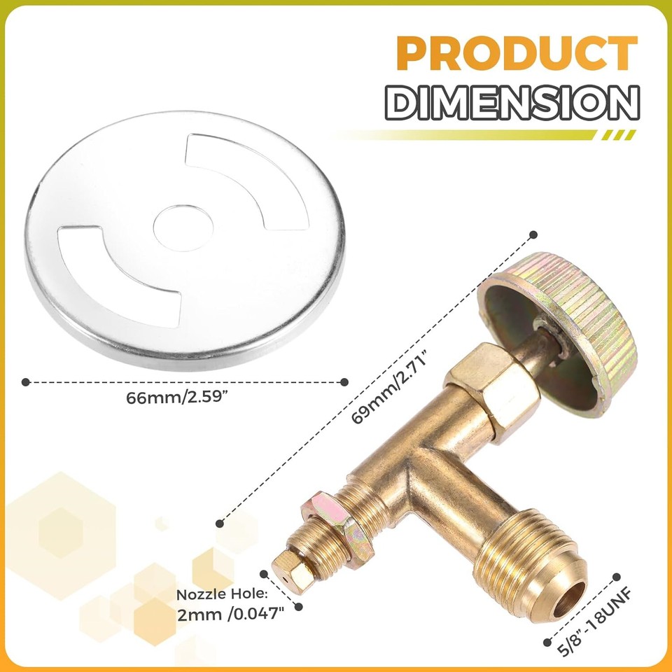 BBQ Camping Propane Gas Inlet Range Cooking Casting Stove Needle ...
