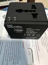 Universal national Travel Adapter With USB Ports usa Aust/new Zea UK Europe new