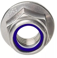 NYLOC NUTS WITH SERRATED FLANGE A2 STAINLESS STEEL NYLON INSERT FLANGED LOCK NUT