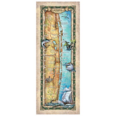 Lake Worth Lagoon, Juno Beach to Delray Beach Florida - Wall Art Home Decor