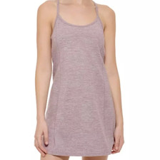 Calvin Klein Performance Women Sz L Built In Shelf Bra Padded Strappy Tank Dress