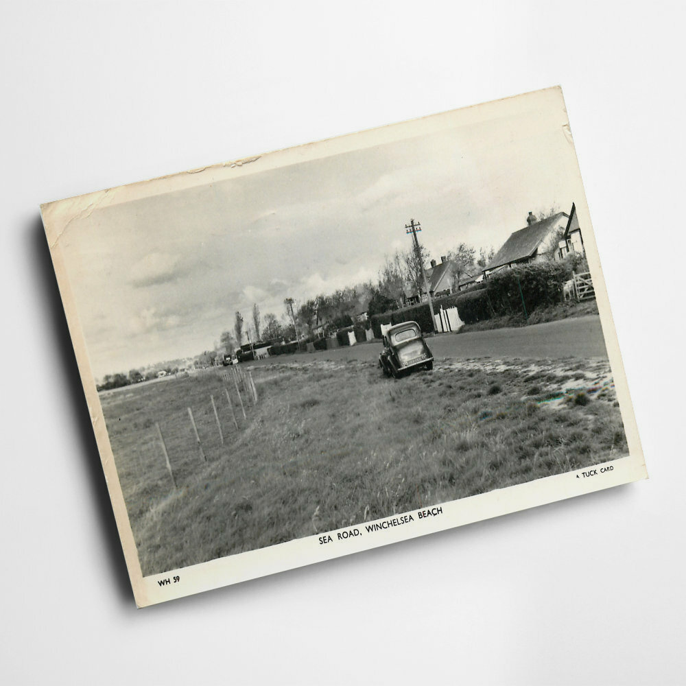 A4 PRINT Vintage Sussex Sea Road, Winchelsea Beach eBay