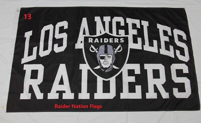 Los Angeles Raiders FLAG Time to show your colors   