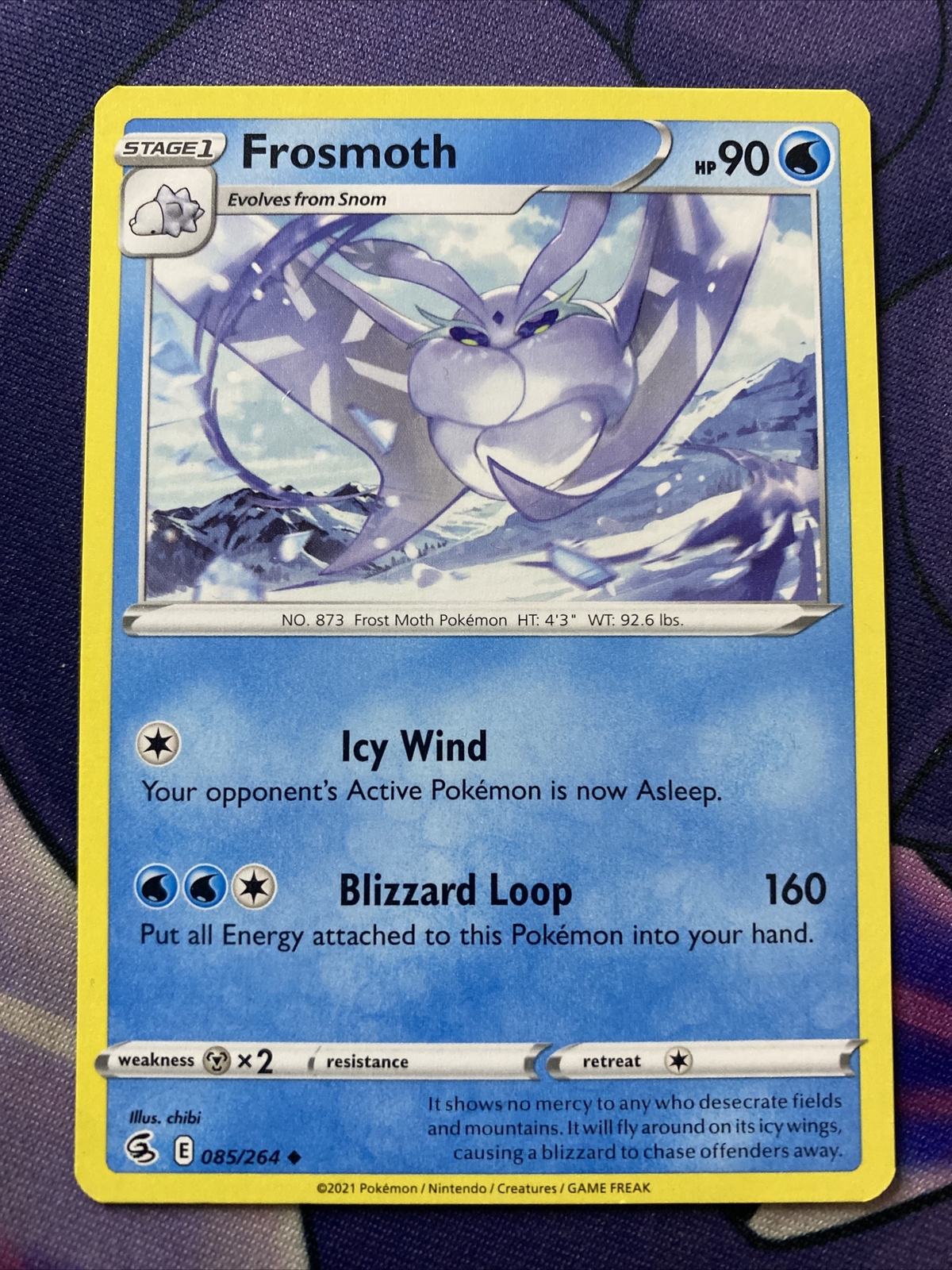 Pokemon TCG Fusion Strike Frosmoth 085/264