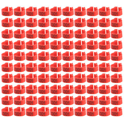 100 Stück Clipsringe Taubenringe Hühnerring Ring 8mm für Geflügel Tauben 001-100